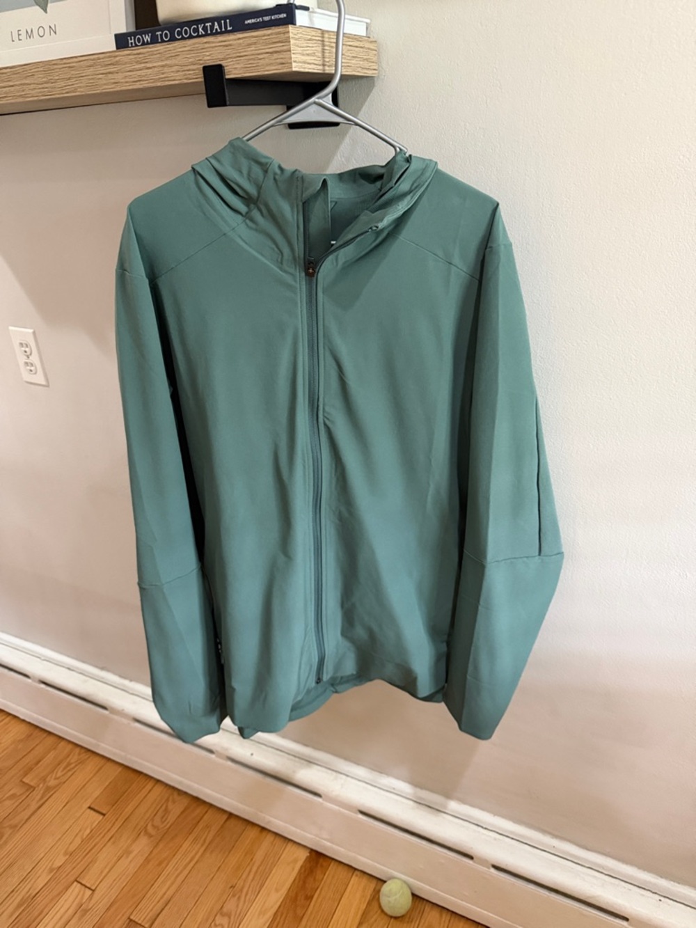 Men's Lightweight Hooded Jacket in Sage Green